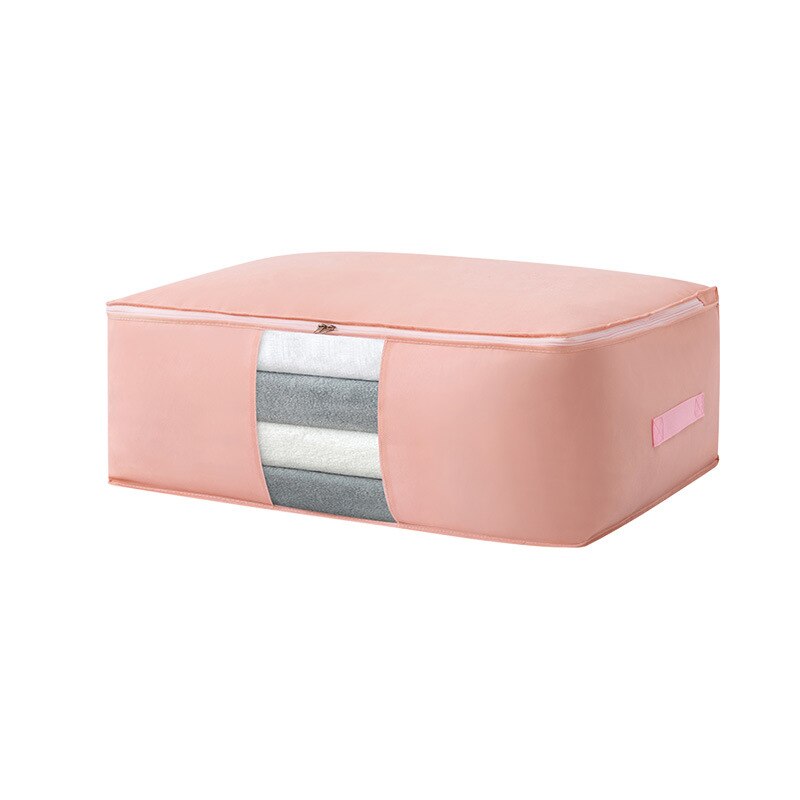 Kleidung Decke Lagerung Tasche dauerhaft Wasserdichte Lagerung fallen Decke Feuchtigkeits Große Kleidung Kleinigkeiten Verpackung Organisation Taschen: Rosa / M