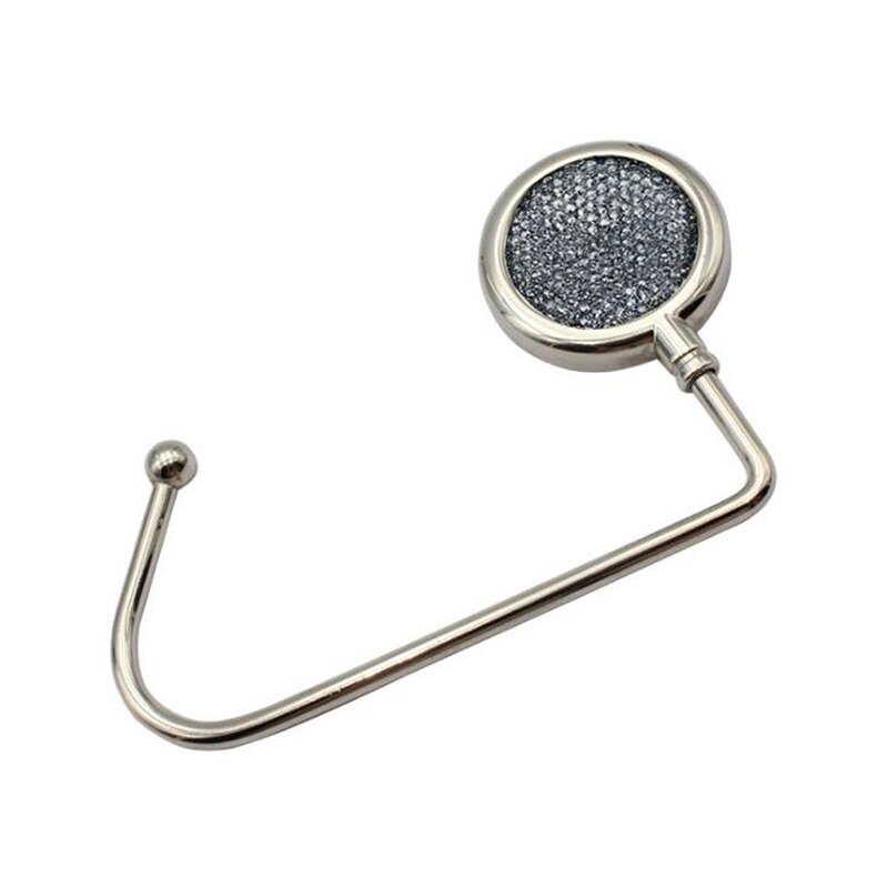 9 Colors Portable Metal Foldable Bag Purse Hook Handbag Hanger Purse Hook Handbag Holder Shell Bag Folding Table Hook 1 Pc: Gray