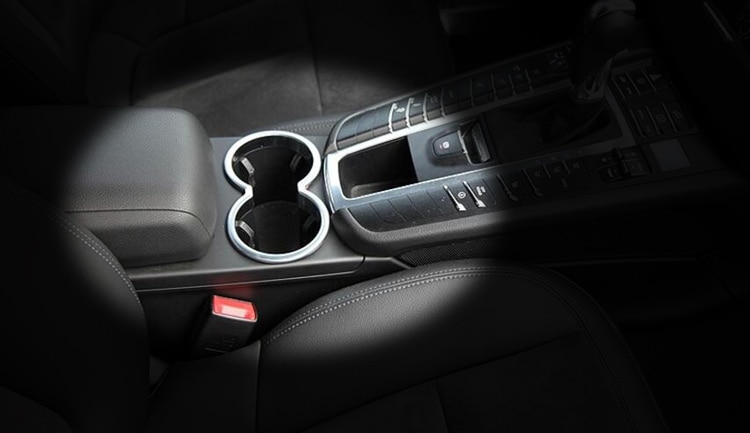 Accessoires de stylisme automobile pour Porsche Macan | ABS, support de voiture en verre chromé, accessoires
