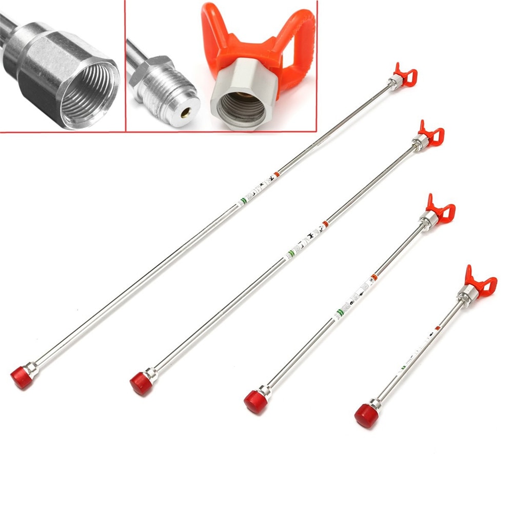 Drillpro 20cm-100cm Sprayer Extension Rod Airless Paint Spray Guns Tip Extension Pole for Titans Wagner Spraying Machine