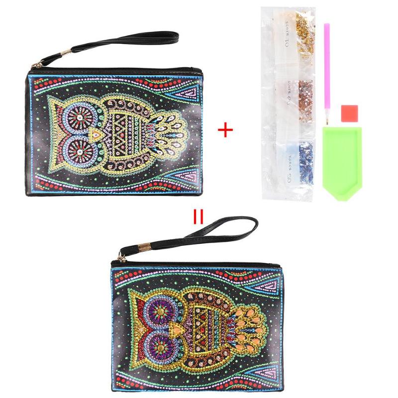 DIY Diamond Painting Wristlet Wallet Butterfly Special Shaped Embroidery Cross Stitch Wallet For Women Christmas: E