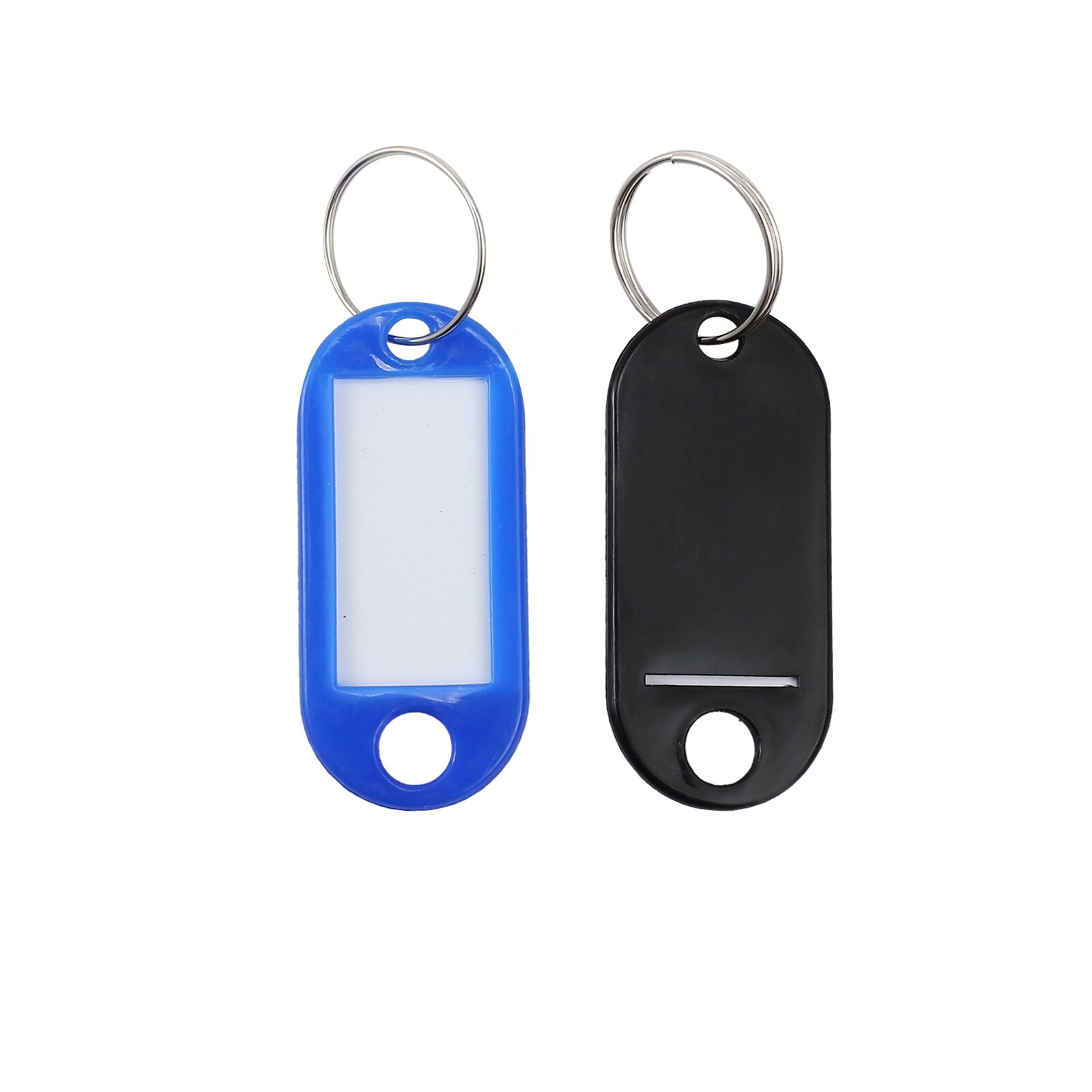 Tanice 200 stuks plastic mix kleur sleutel identificatielabels labels met sleutelring splitringen merk bagage kleding identificatielabels labels 5cm*2.2cm