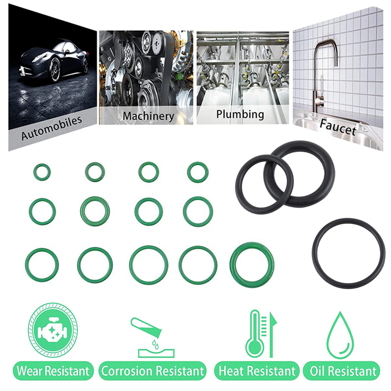 O-Ring Assortiment Kit Set Nitrilrubber Hogedruk O-ringen NBR Afdichtingsset voor Loodgieterswerk Automotive en Kraanreparatie O-ringen