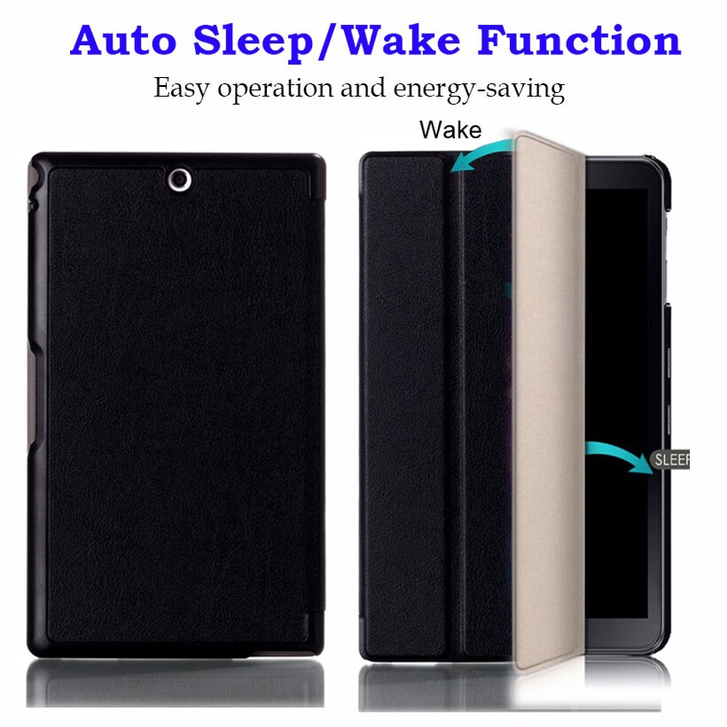 PU Leather Tablet Case for Sony Xperia Z3 8" - Shockproof, Anti-Dust Cover + Screen Protector + Stylus