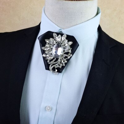 Man casual man män manliga metall diamant tofs paragraf koreanska män fluga: 13