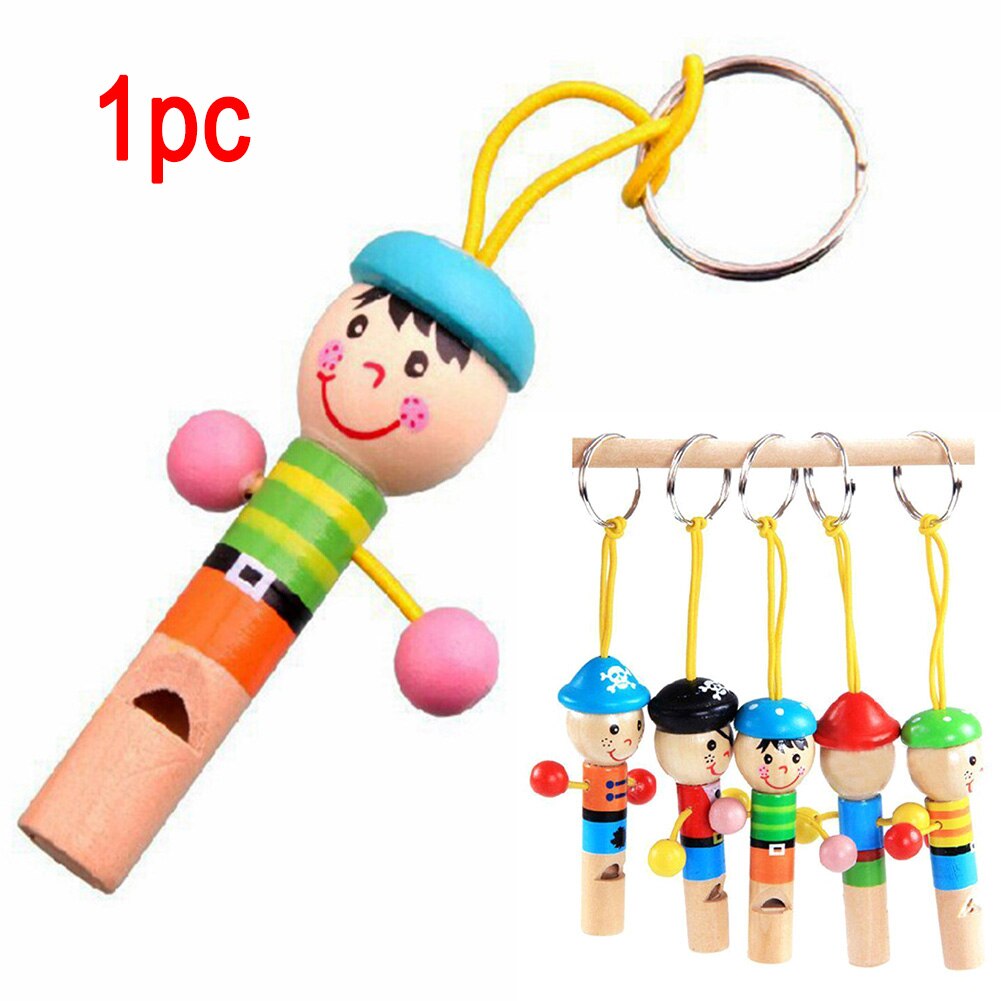 Party Gunsten Educatief Little Piraat Fluitje Houten Speelgoed Kinderen Muziek Instrument Baby Speelgoed