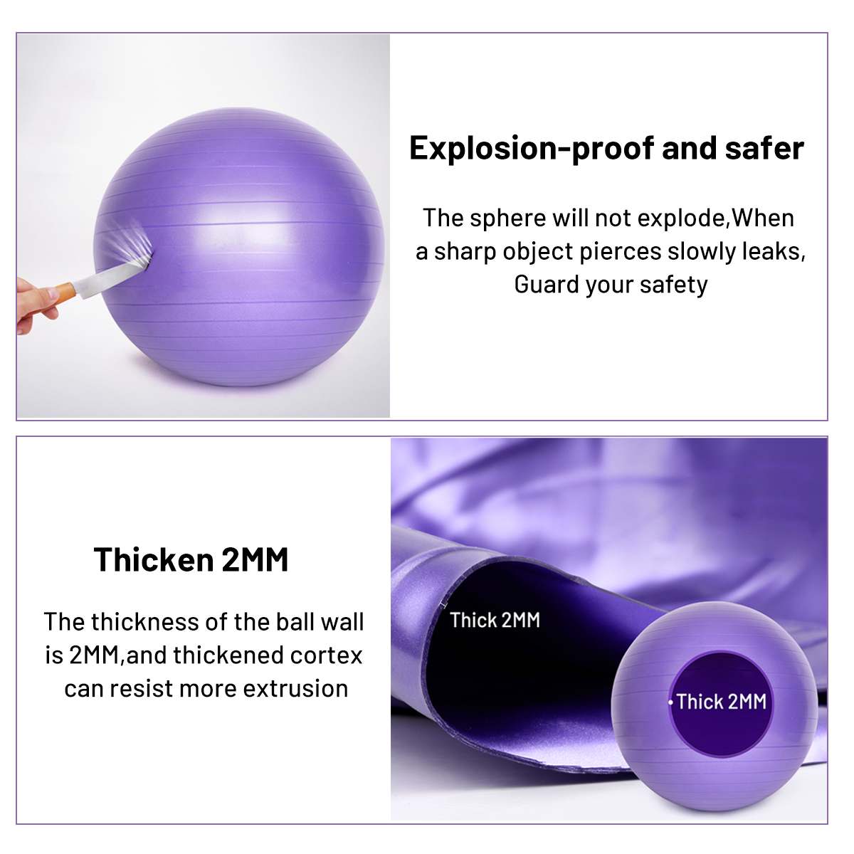 Sports Yoga Balls Bola Pilates ball Fitness Gym Balance Fitball Home Exercise Pilates Workout Massage Ball 55cm 65cm 75cm 85cm