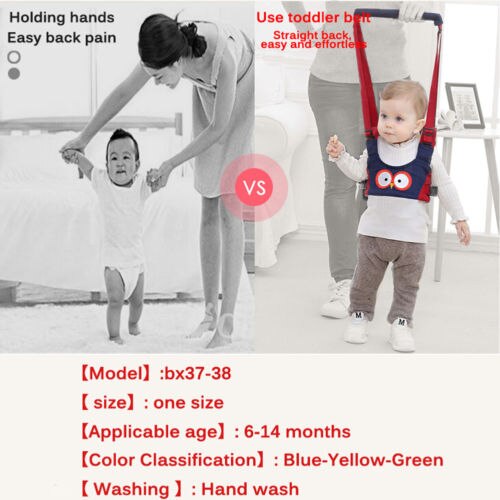 Baby Walker Helper Handheld Toddler Children Safe Walking Harness Belt Assistant Infant Kid Safe Harness