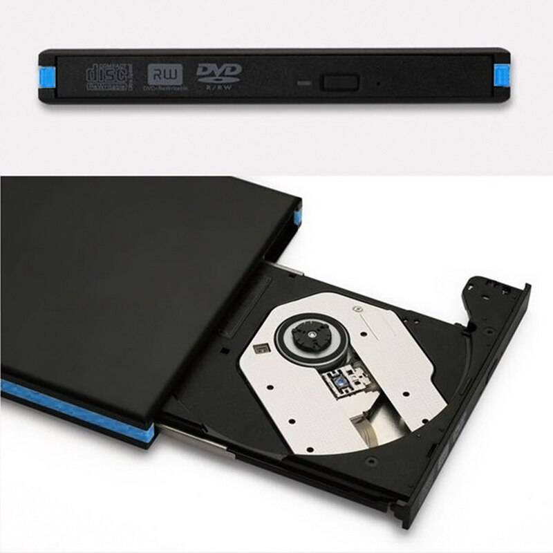 Luxury USB 3.0 External HDD Enclosure Case For CD DVDRW Blue Ray 12.7mm SATA Drive JLRL88