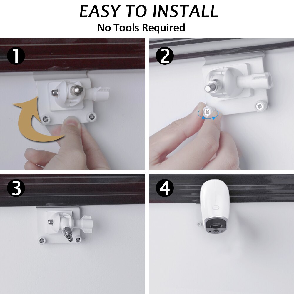 Vægplade tagrendebeslag til arlo pro, arlo pro 2,  arlo pro 3,  arlo go, arlo ultra, arlo hd vejrbestandig arlo tilbehør mount