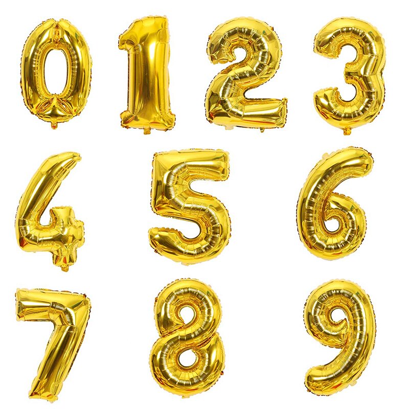 Jungle Animal Balloons Set Animal Zoo Theme Birthday Balloons 32inch Gold Number Globos Kid 1st Birthday Party Baby Shower Decor