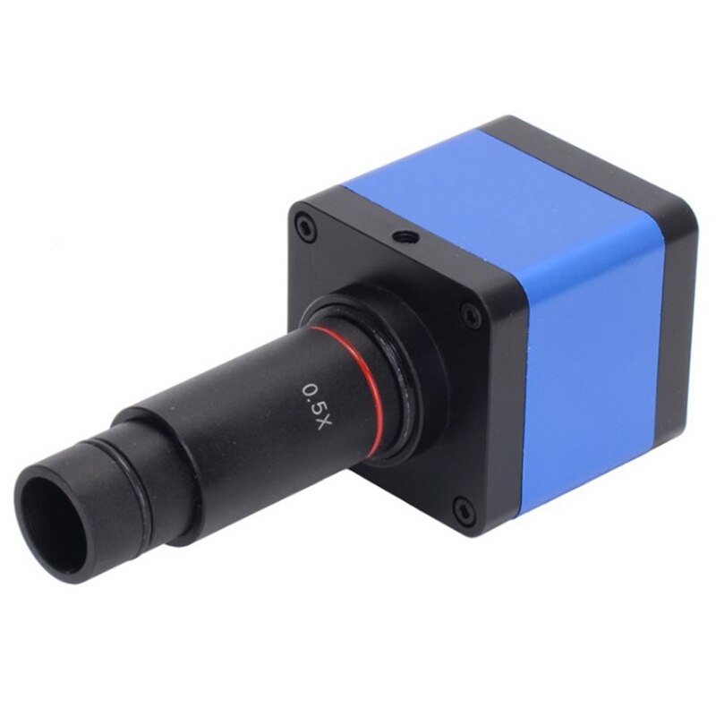 0.5X C Mount Microscope Adapter 23.2mm Electronic Eyepiece Reduction Lens 0.5X Microscope Relay Lens for Microscope CCD Camera