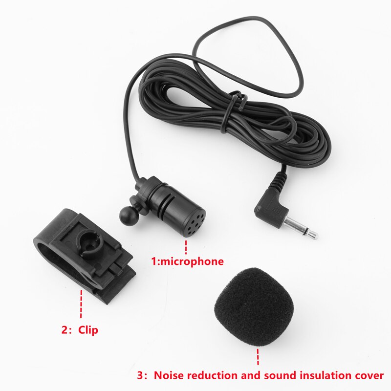 Car Navigation External Condenser Microphone Positioning Intercom Sticky Recording Home Studio Sound Direct Equipment 3.5mm Plug