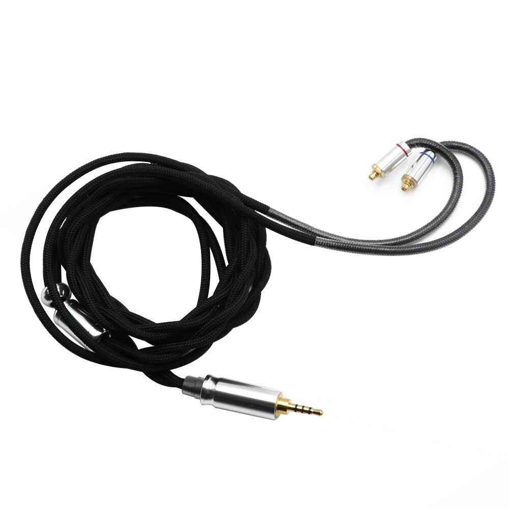Linsoul LSC08 6N OCC Single Crystal Copper HiFi Earphone Cable 2pin MMCX: Black 2.5mm MMCX