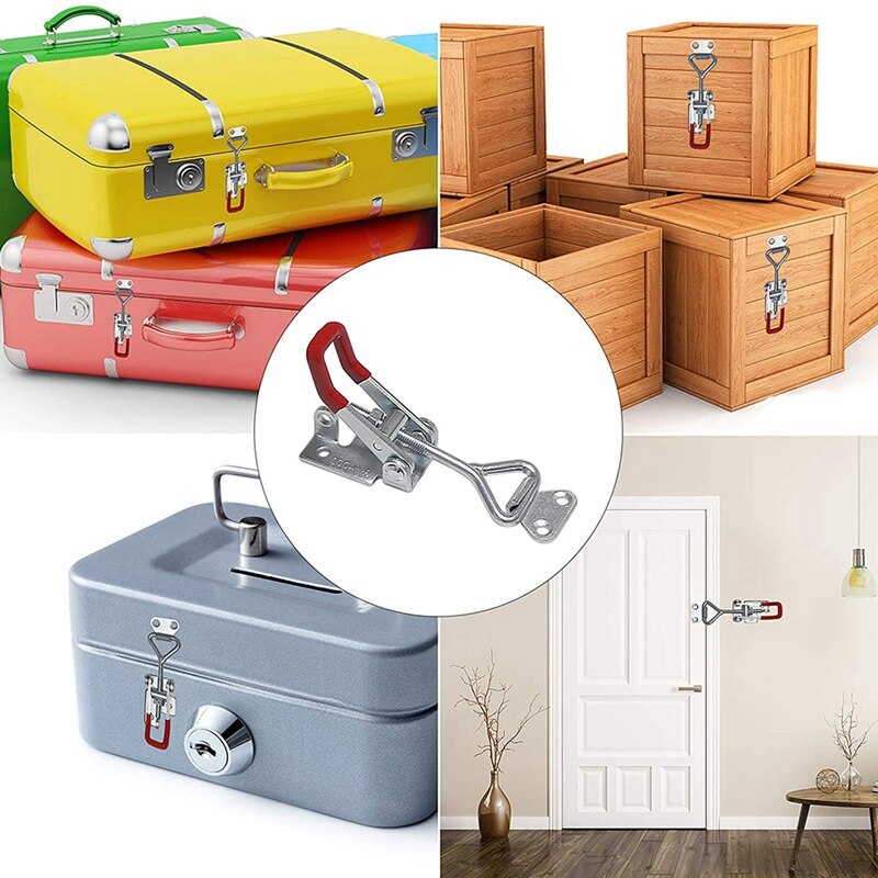 8Pcs Pull Latch Clamp,Adjustable Toggle Clamps Metal Draw Latch