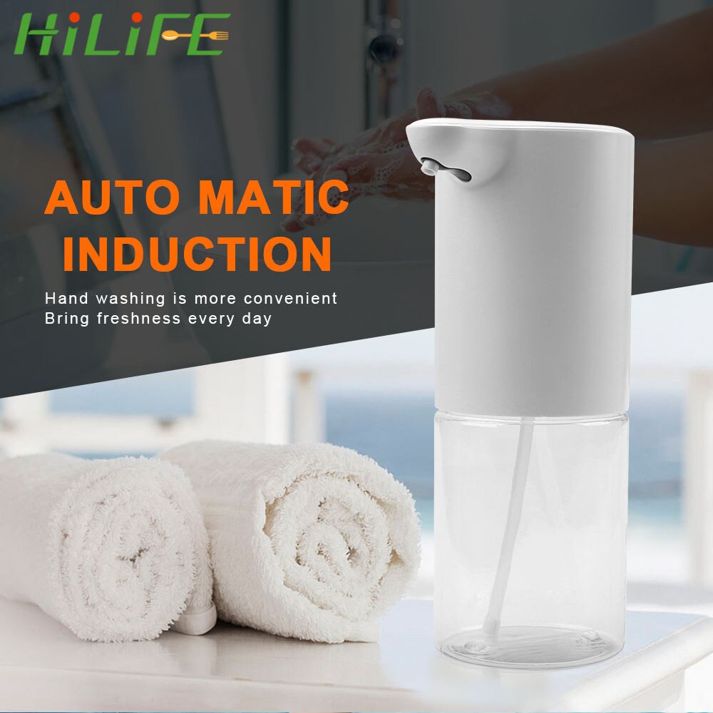 HILIFE dispensador de espuma líquida sin contacto para baño, dispensador automático de jabón ABS, Sensor inteligente, lavadora de manos, dispensador de jabón para Cocina