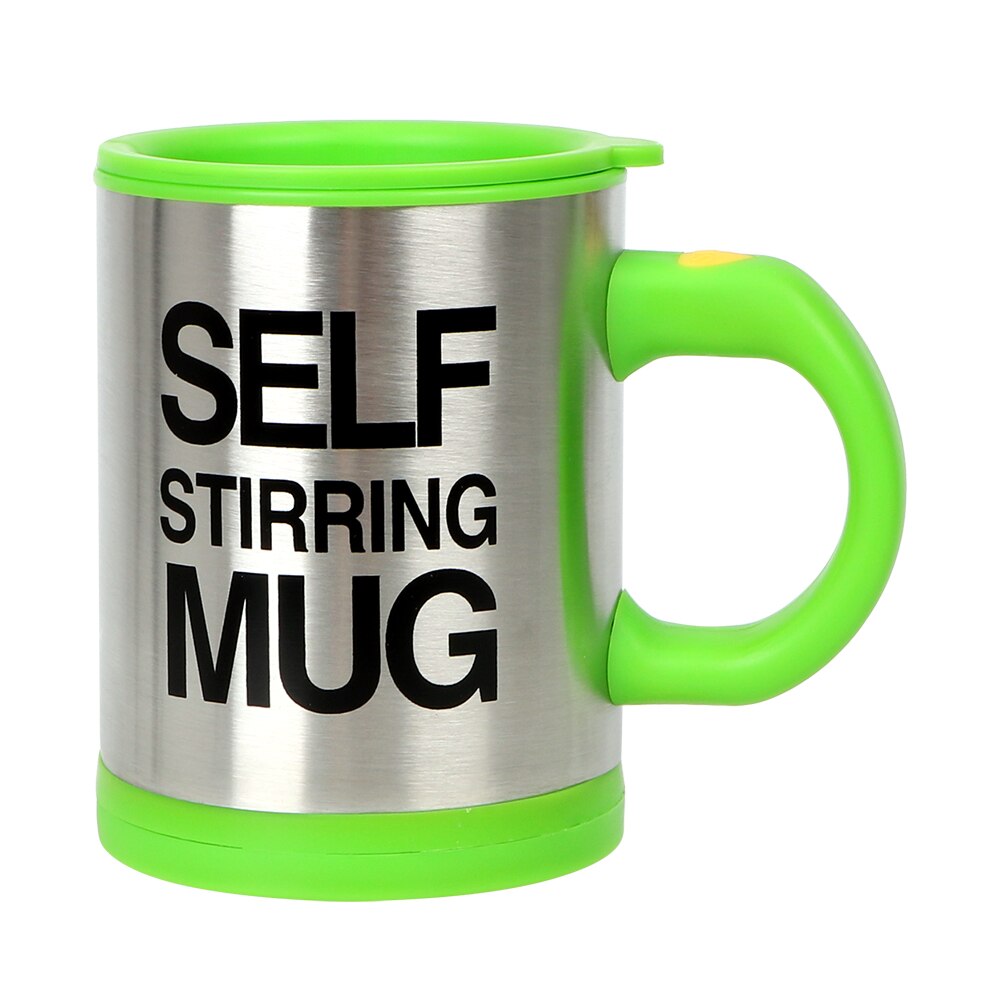 400ml automatische zelfroerende mok elektrische luie dubbel geïsoleerde slimme beker roestvrijstalen thermische beker koffiemelkmengbeker: Groente