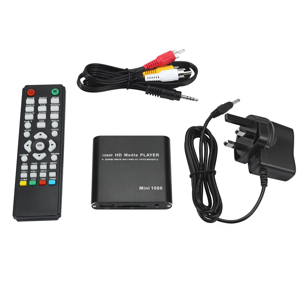 HDD Multimedia Spieler voll HD 1080P USB Externe Medien Spieler Mit SD Medien TV Kasten Unterstützung MKV H.264 RMVB WMV HDD Spieler Mini