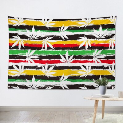 Reggaelöv jamaica rasta lejon hängande flagga banderoll musik rock heminredning väggkonst 4 gromments in corners 3*5ft 144cm*96cm: B / 3 x 5ft (96 x 144cm)