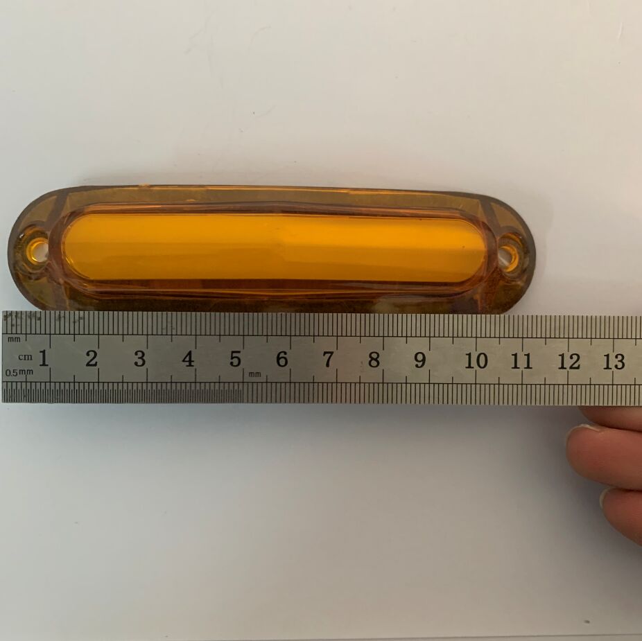 Fuleem 4PCS Amber 6 SMD LED Side Outline Marker Tail Light Clearance Lamp Truck Trailer 10V-30V Waterproof