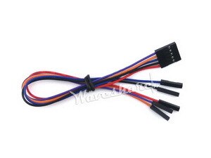 20 stks/partij Jumper Draad 5-pin om Gescheiden Pins 5 pin Vrouwelijke Connector in Een End Gescheiden in Andere end Pitch 2.54mm Kleur Kabel