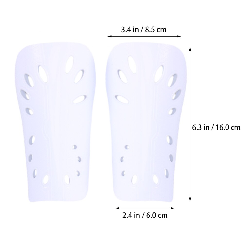 1 Pair Lightweight Breathable Adult Calf Protective Gear Soccer Equipment for Men (White)