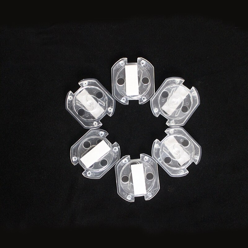 50 Stks/pak Abs Transparant Wit Eu Socket Protector Covers Safty Plug Cover Baby Kids Kind Anti Elektrische Schok Voor Thuis