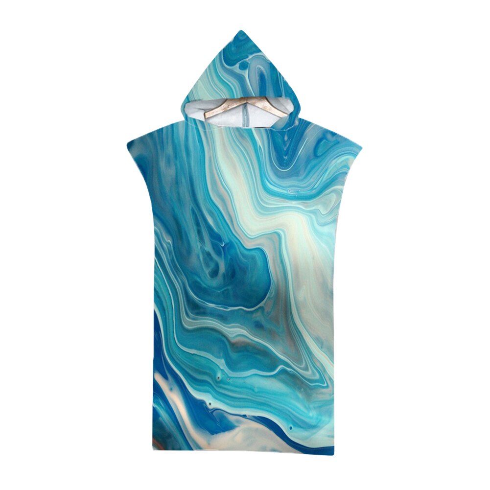 Microfiber Fabric Adult Bath Towels Beach Bathrobe Cloaks Hooded Swimming Pool Gym Fitness Bathing Wrap Towels: TypeC