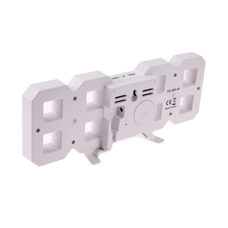 8 formade usb digitala bordsklockor led väckarklocka tid display klockor 24 & 12- timmar display alarm snooze heminredning