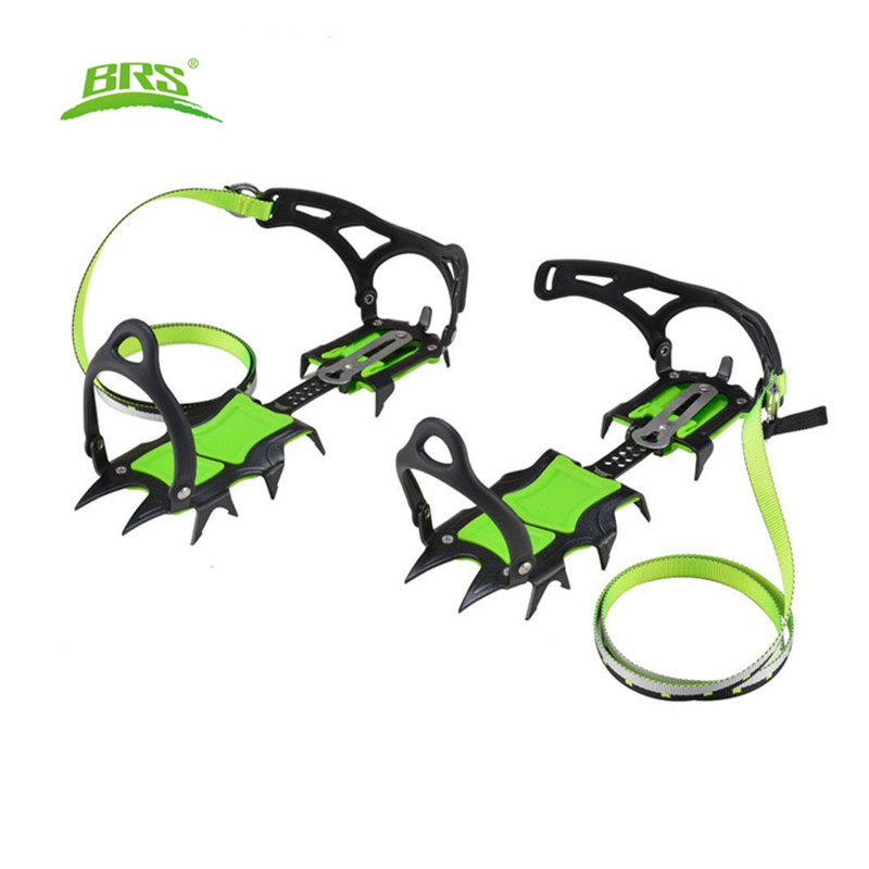 BRS Klimmen Veertien Tanden 25/40mm Ijs Stijgijzers Winter Sneeuw Boot Schoen Covers Grijper Mangaan Staal Ijs Grijpers stijgijzers