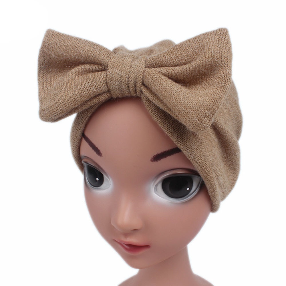 Children Baby Girls Boho Hat Beanie Scarf Turban Head Wrap Cap Hair Band Accessories Headwear Hair Accessories Suit 0-24M