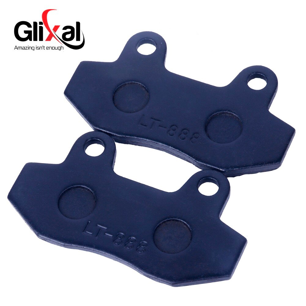 Glixal Universal Rear Disc Brake Pads for GY6 49cc 50cc 125cc 150cc Chinese Scooter Moped ATV Go kart Dirt-Bike