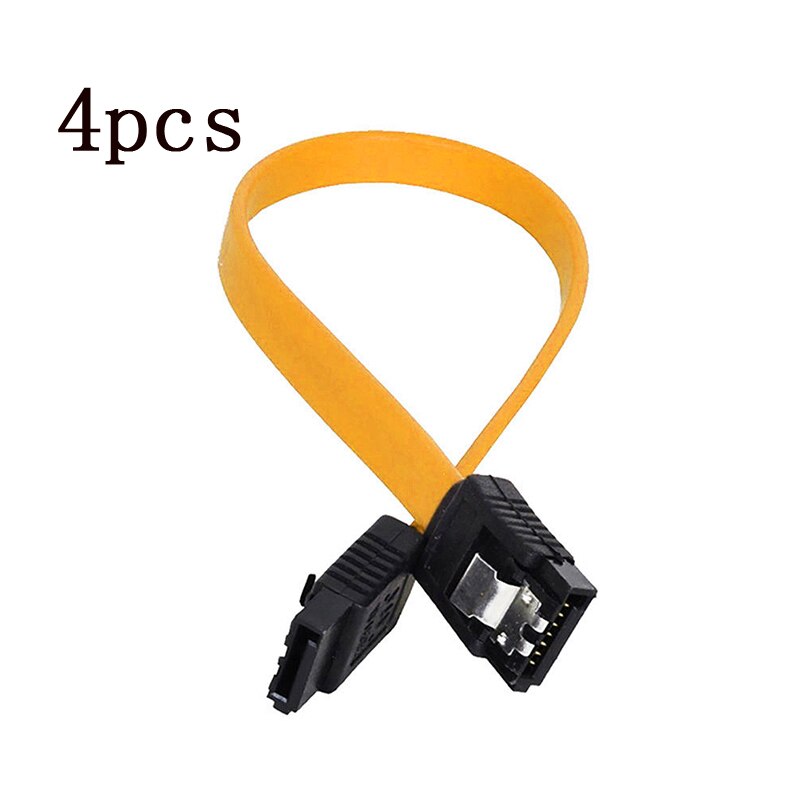 1/4PCS SATA II SATA 2 SATA 2.0 Data Cable 3GB/S Straight Hard Drive Cable SATA To SATA 45cm: 4pcs 01
