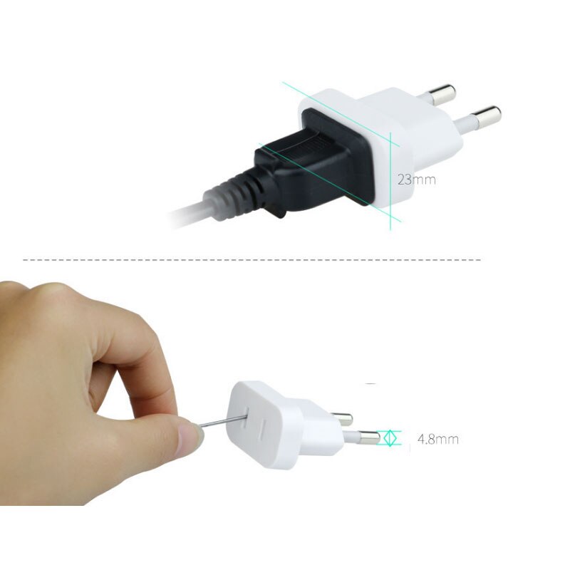 5PCS CN Ons EU Euro Europa Plug Adapter 2 Ronde Socket Converter Travel Electrical Power Adapter Socket China naar EU Plug