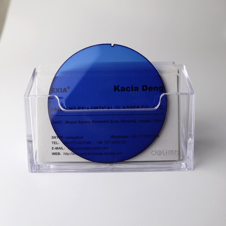 Lunettes de soleil CR39, verres de couleur bleue, courbe de Base 2 EXIA OPTICAL série E2