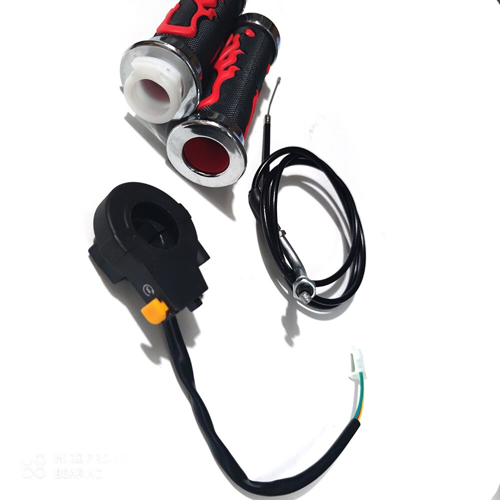 Handle Grips Throttle Cable Kill Stop Switch For 2 Stroke 49cc 50cc 60cc 66cc 80cc Engine Parts Motorized Bicycle Push