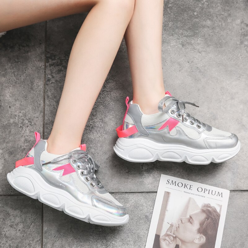 Tenis Feminino Women Tennis Shoes Tenis Mujer Female Gym Sport Shoes Stability Thick Sole Trainers Women Tennis Shoe Cheap