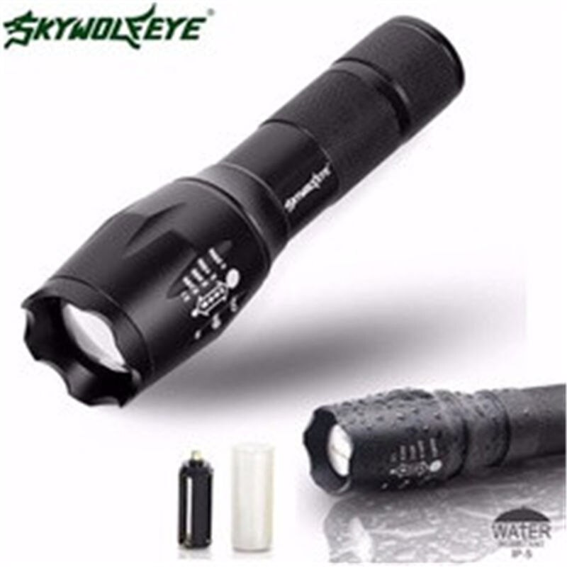 Skywolfeye 3000 Lumens 3 Modes XML XPE LED 18650 Flashlight Torch Lamp Powerful home outdoor travel lighting flashlight #3J10