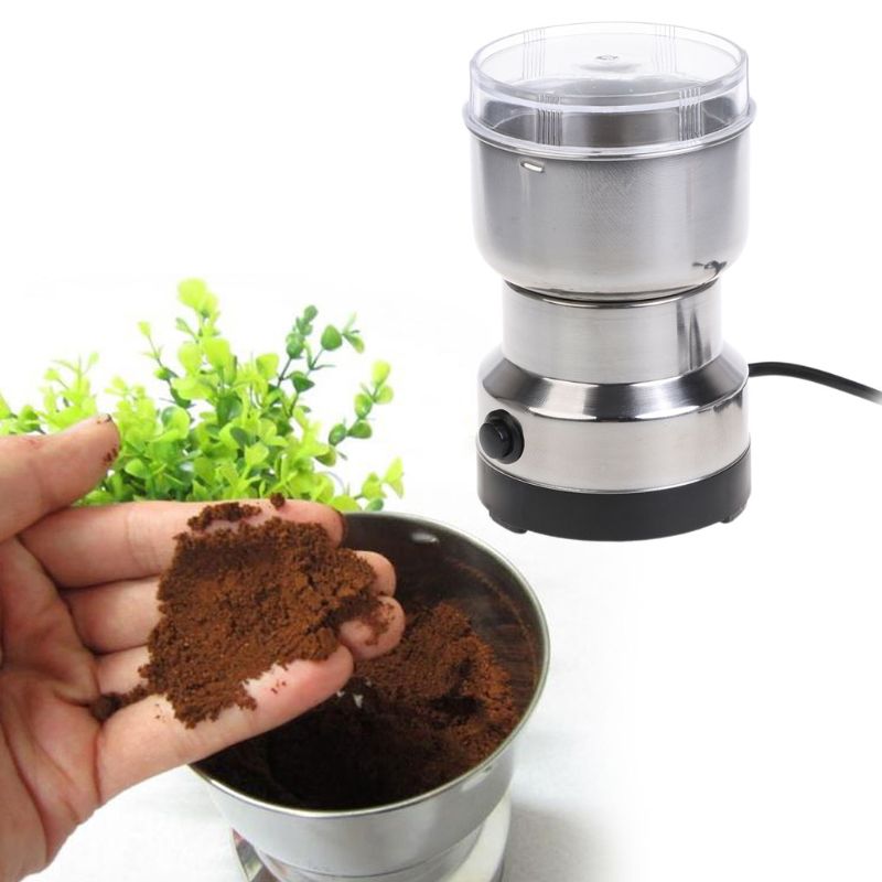 Kaffekværn rustfrie elektriske urter/krydderier/nødder/korn/kaffebønneformaling
