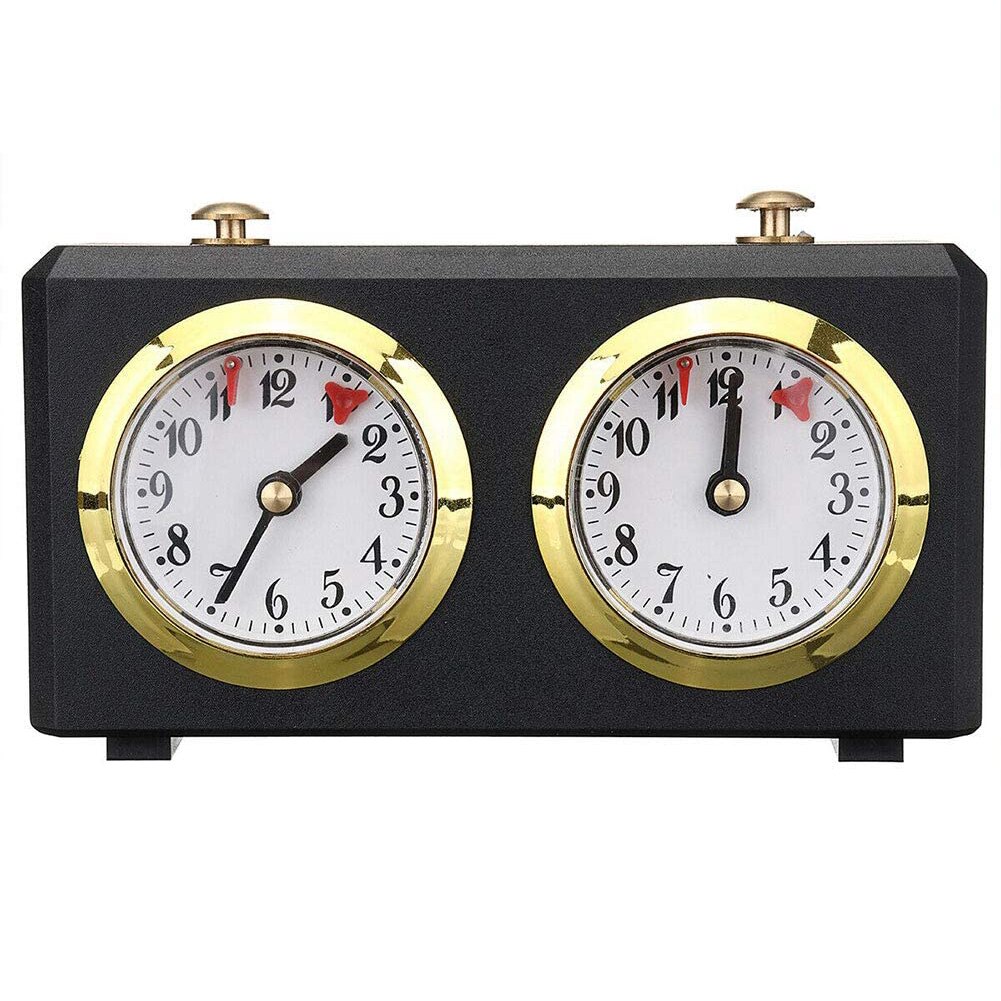 Schaakklok Timer Mechanische Schaakklok Vintage Game Timer Count Up/Down Draagbare Voor Schaakspel: Default Title