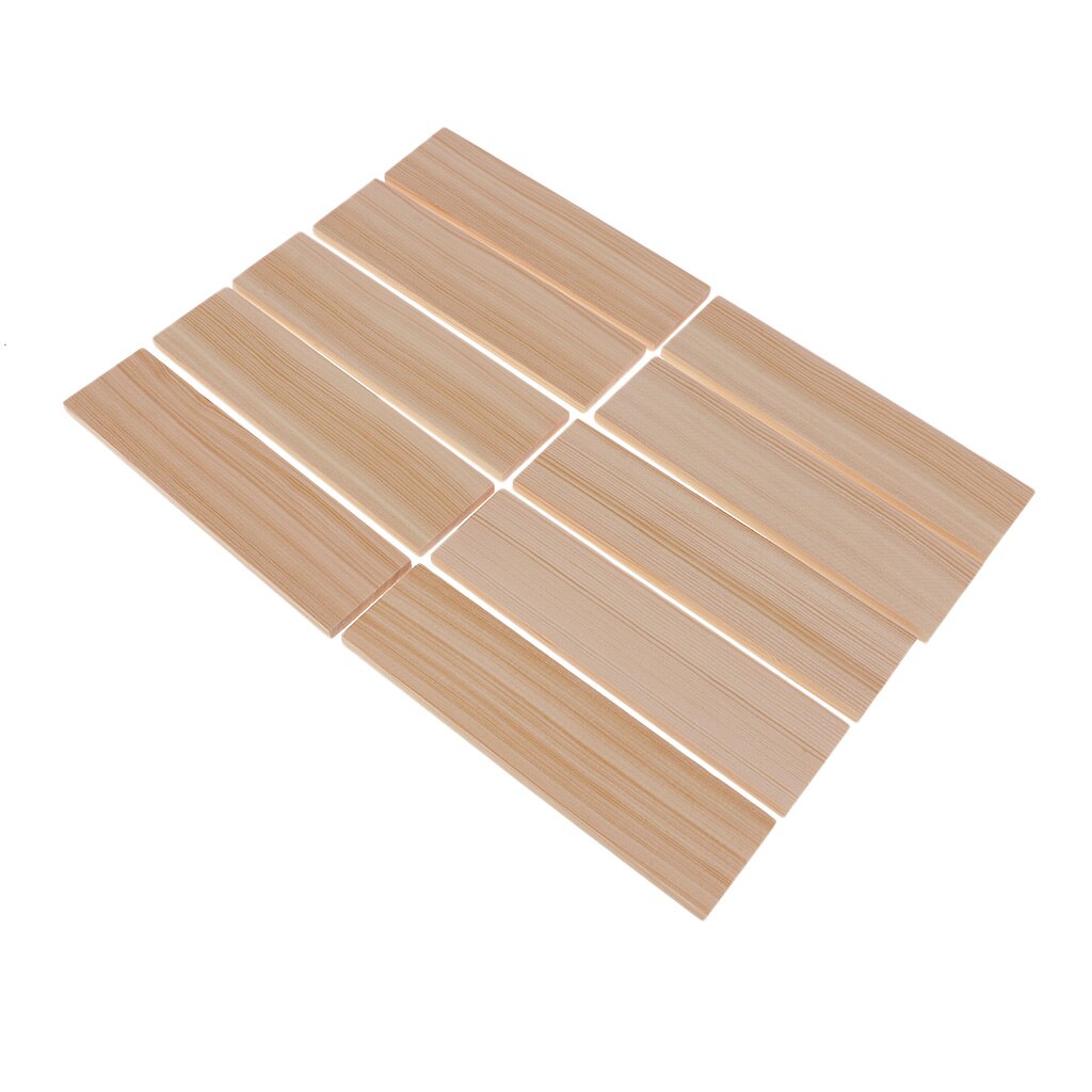 10 Uds Balsa hojas de madera 150x40x6mm para avión/barco modelo DIY Tarjeta de madera Tarjeta De Nombre placa de madera formas signo artesanal
