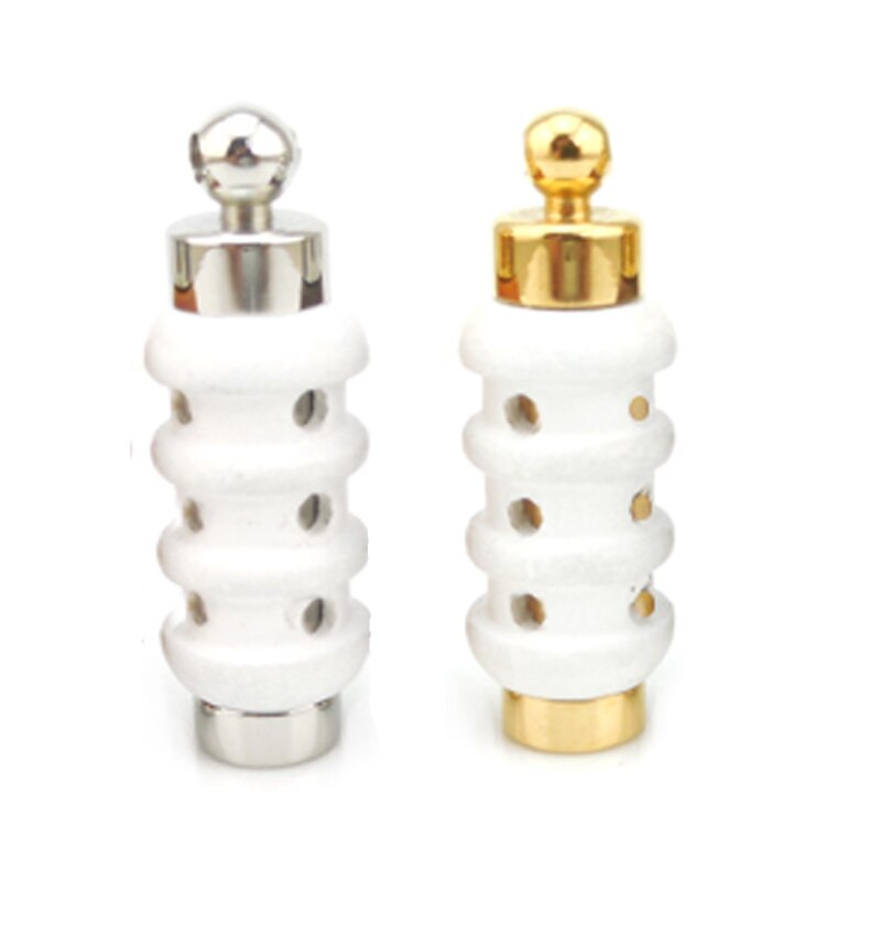 Colgante aromático de 316L de acero inoxidable, colgante de frasco, para aceite esencial de madera, novedad