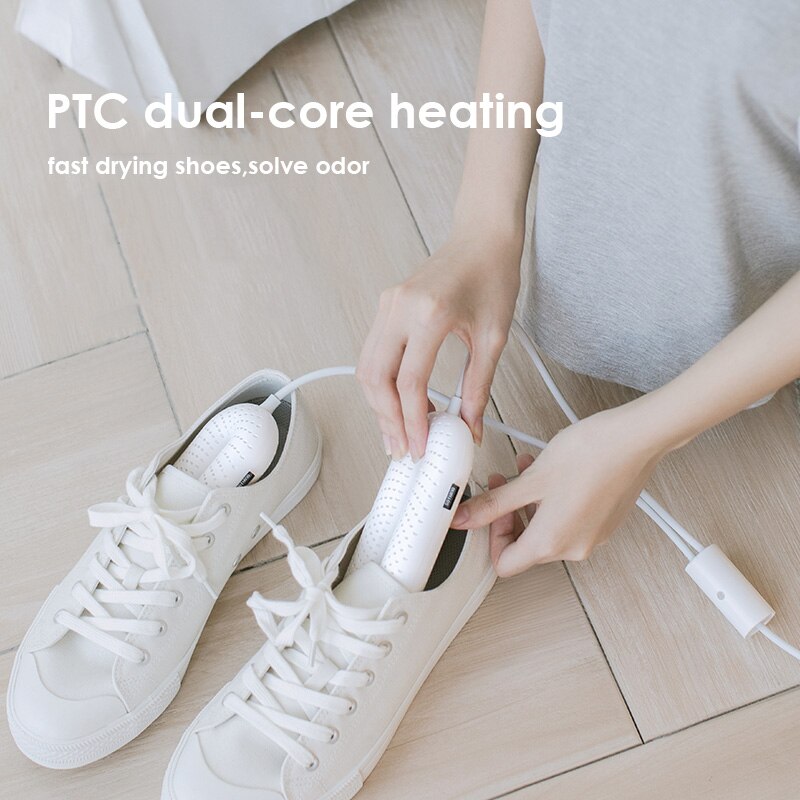 Zero-secador de zapatos eléctrico para el hogar, Mini máquina de secado de zapatos con 3 velocidades, 20W, calefacción PTC, dormitorio, 2 colores