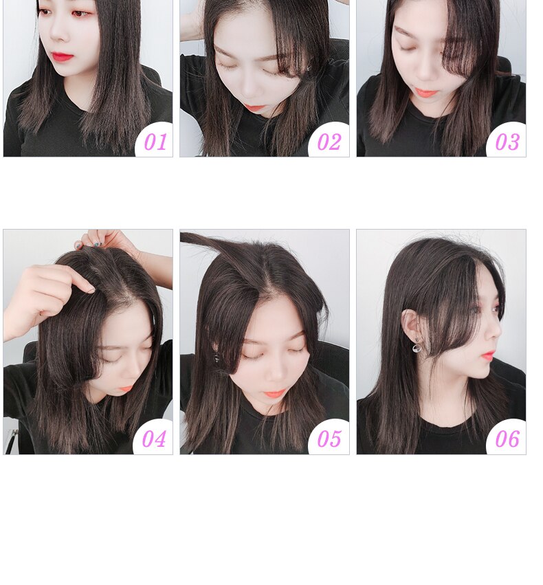 Bangs Clip In on Front Hair Bang Side Fringe Hair Extension Natural Synthetic Bangs Hair Women Bangs Synthetic Hair Pieces