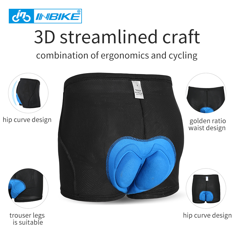 Inbike Fietsen Ondergoed Mannen Bike Shorts Gel Foam Pad Ademend Sport Shorts Fiets Ondergoed Sneldrogend Mtb Panty IA16510