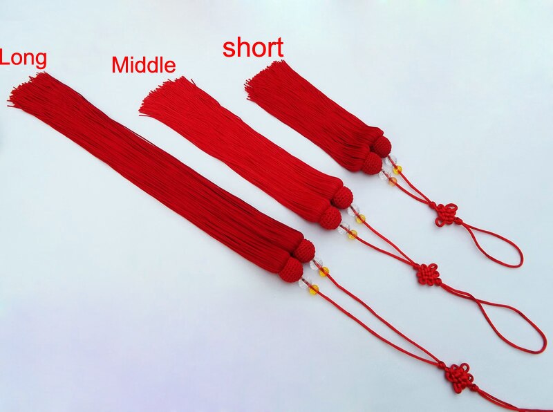 long sword ear knife mulan fan sword knot sword spike red/yellow