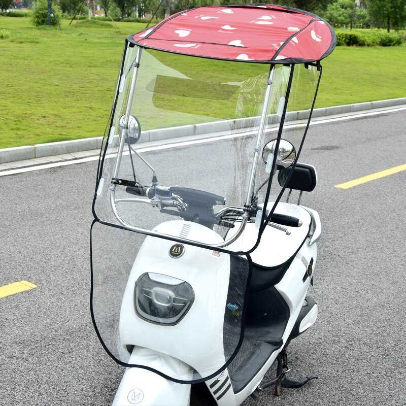 Electric Motorcycle Canopy Electric Vehicle Canopy General Scooter Motor Vehicle Umbrella Rainproof Sunshade Cover: A3