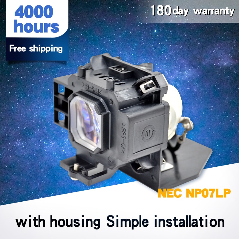 NP07LP NP300 NP400 NP510W NP500 NP600 NP510WS NP610SG NP610 NP600S NP510WSG NP500WS NP410W lampe De Projecteur avec boîtier Pour N ce