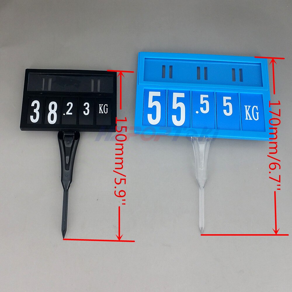 POP Price Sign Display Posted Label Card Plastic Holder Frame by Argute Pin Replaceable in Supermarket 10sets