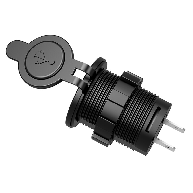 IP66 Water Proof 12V Dc 2 Usb Motorfiets Sigarettenaansteker Lader Connector En Zekering Converter Plug Voor Voertuig